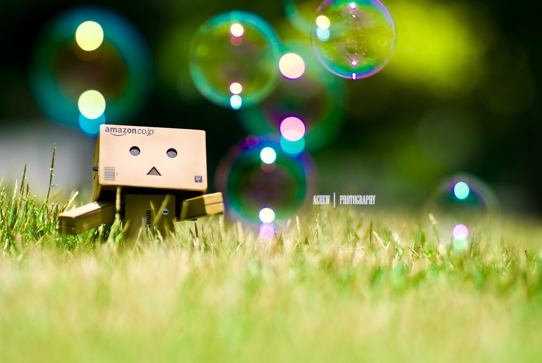 Danbo and Bubbles Wallpaper