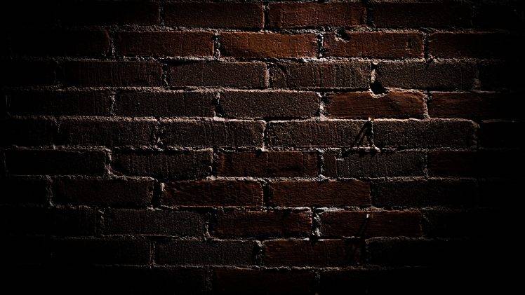 Dark Brick Wall HD Wallpaper Desktop Background