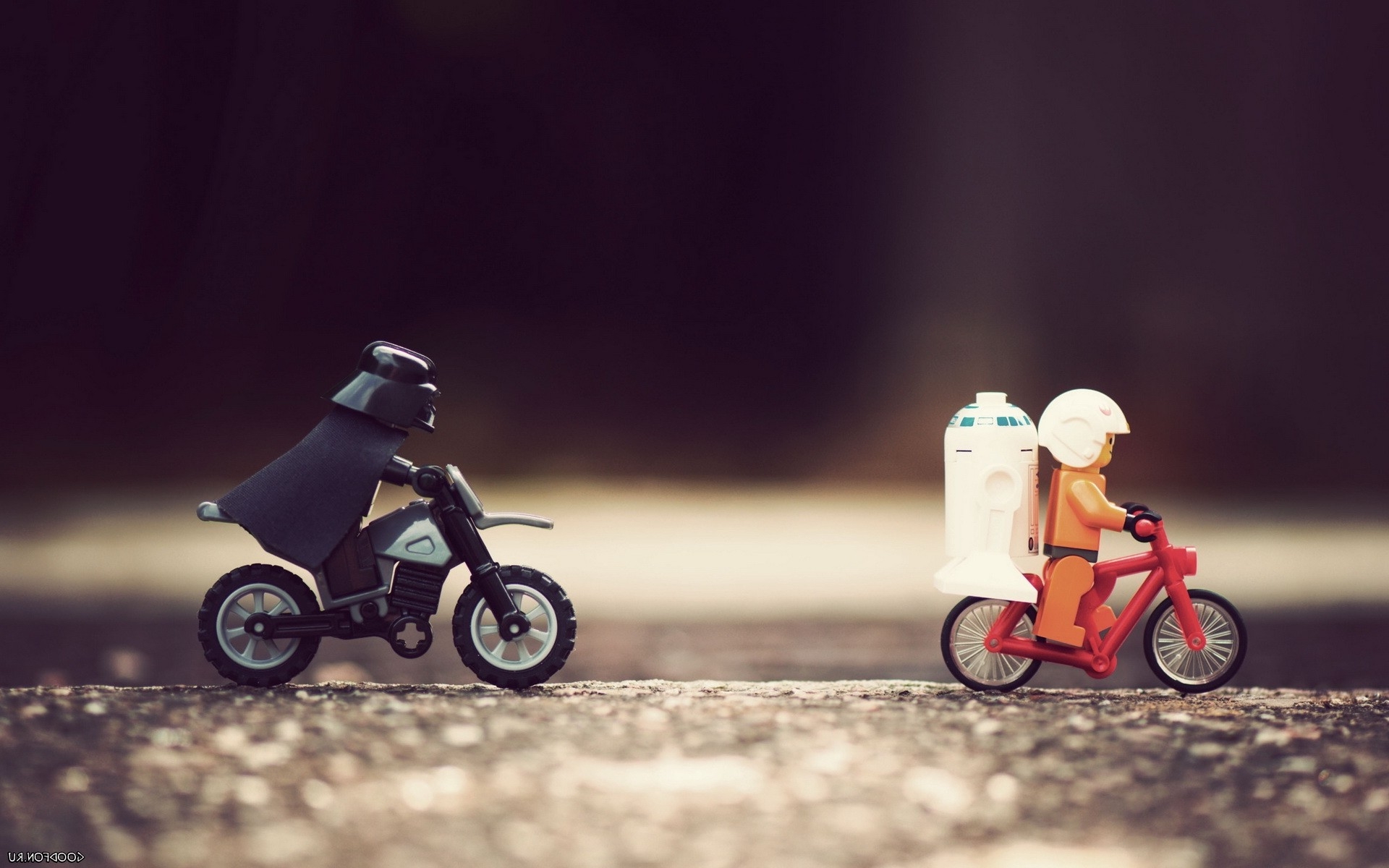 Darth Vader Bicycles Chase Rebels Lego Wallpaper