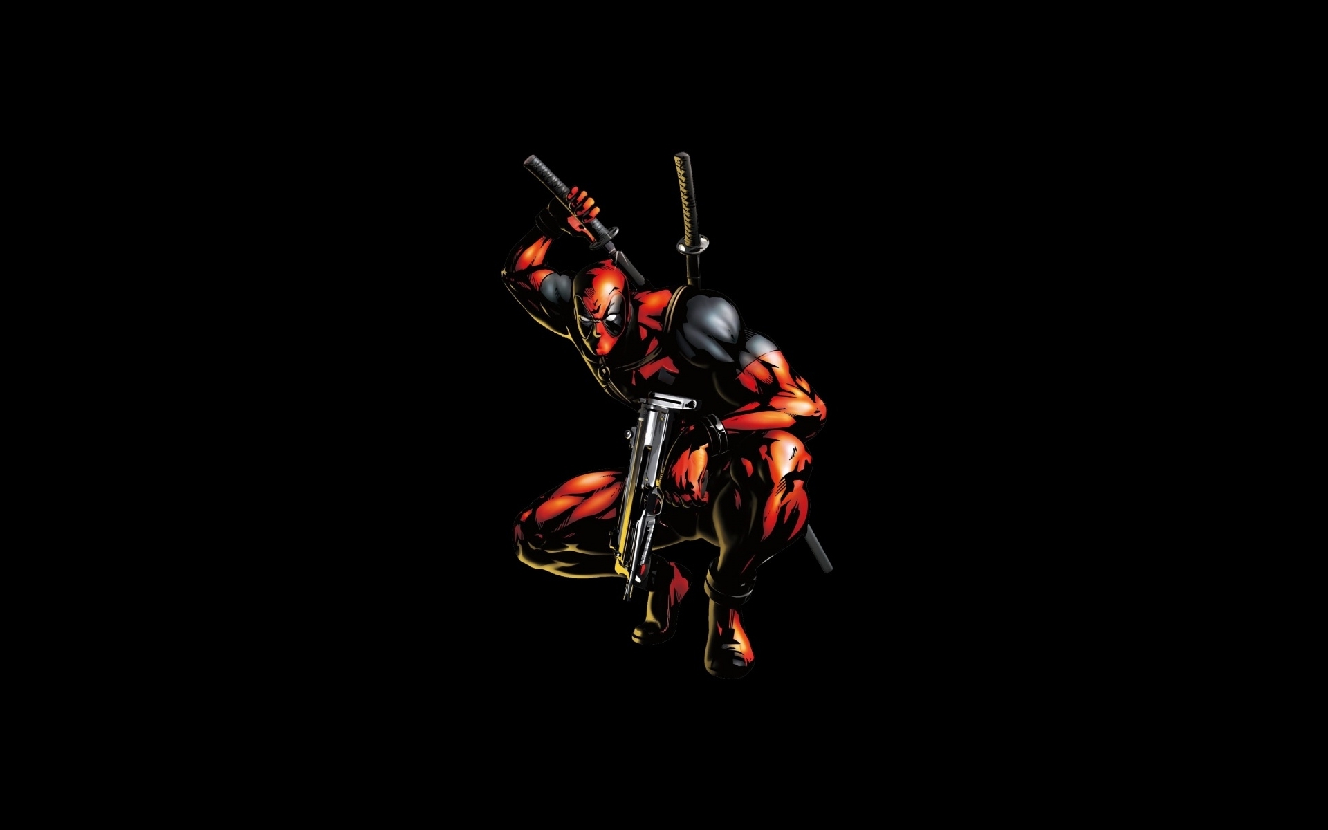 Deadpool Anti-hero Black Background Wallpaper