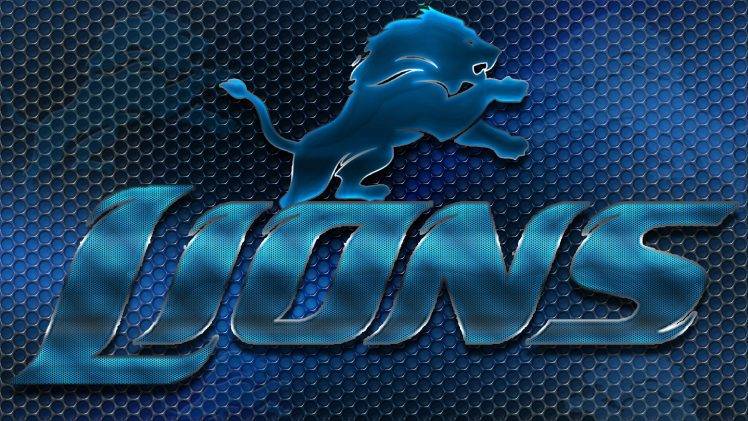 Detroit Lions Football Team Logo HD Wallpaper Desktop Background