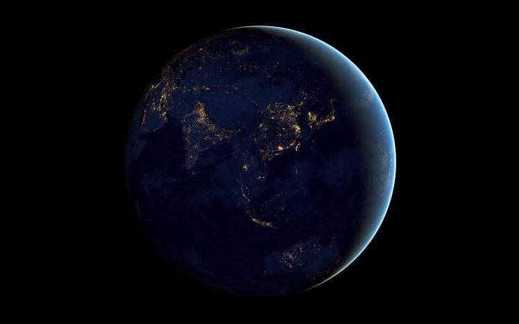 Earth at Night HD Wallpaper Desktop Background