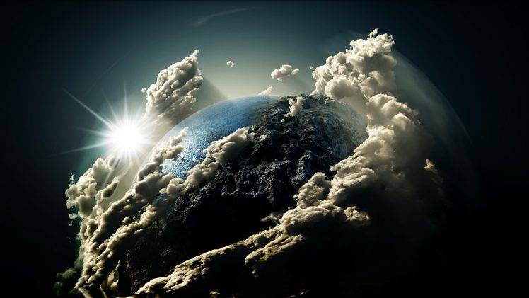 Fantasy Earth Clouds HD Wallpaper Desktop Background