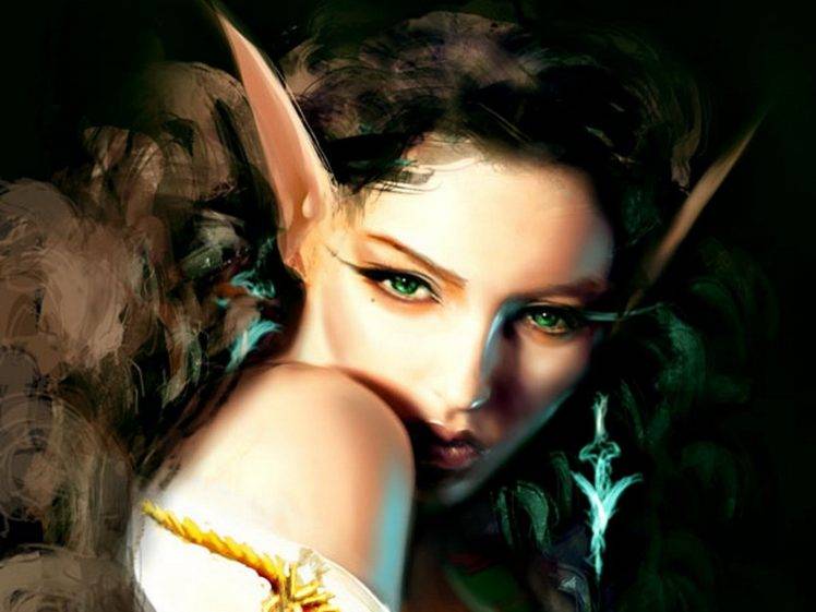 Fantasy Elves Woman Artwork HD Wallpaper Desktop Background