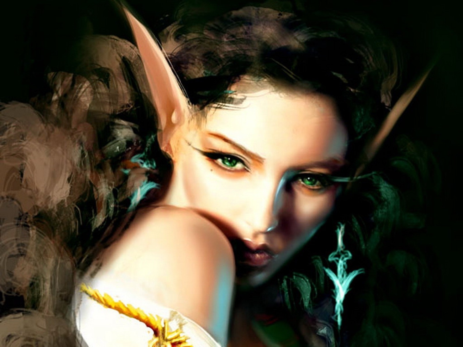 Fantasy Elves Woman Artwork Wallpaper