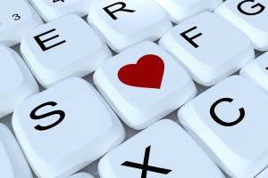 Keyboard Love Heart Key