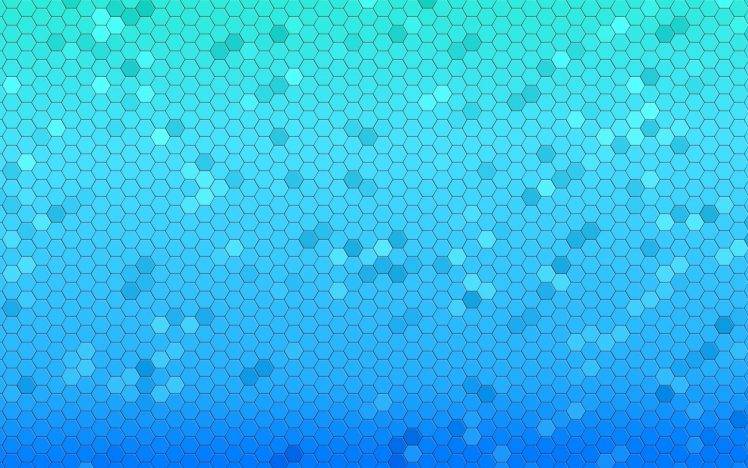 Light Blue Hexagons Honeycomb HD Wallpaper Desktop Background