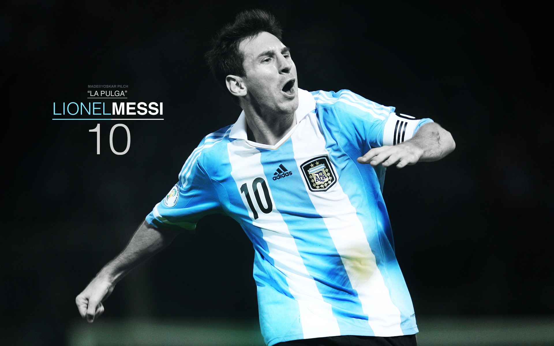 Lionel Messi Argentina captain Wallpaper