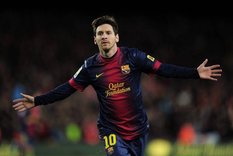 Lionel Messi Happy For Goal HD Wallpaper Desktop Background