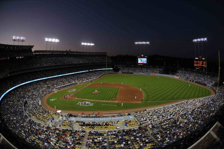Los Angeles Dodgers Baseball Stadium HD Wallpaper Desktop Background
