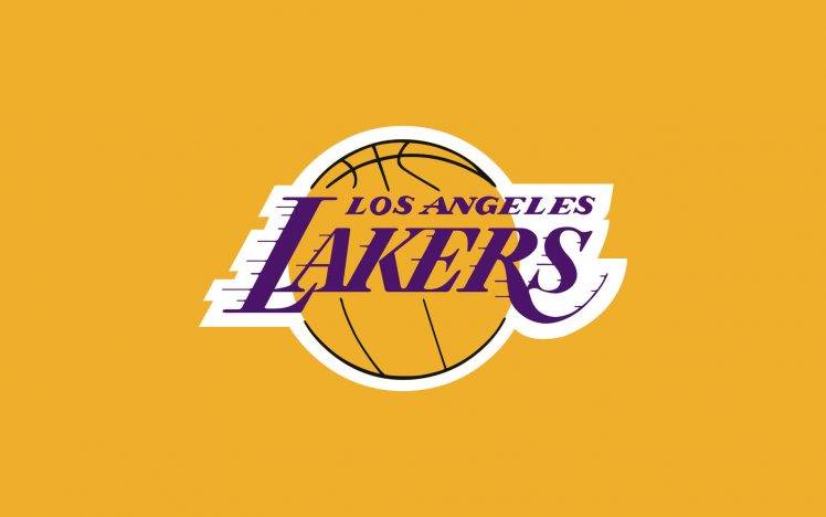 Los Angeles Lakers Orange Logo HD Wallpaper Desktop Background