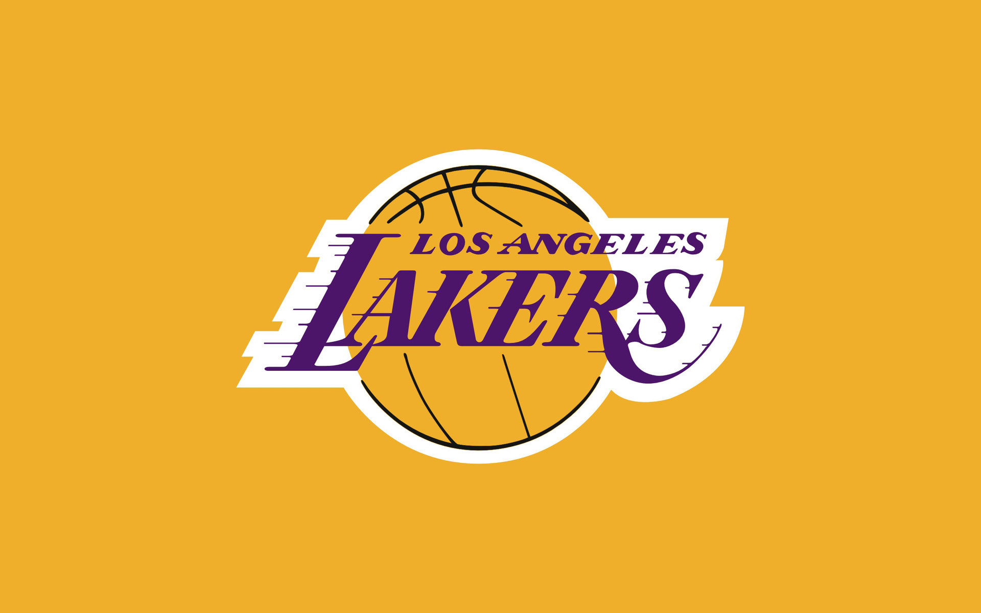 Los Angeles Lakers Orange Logo Wallpaper