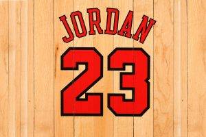 Michael Jordan Number On Wood
