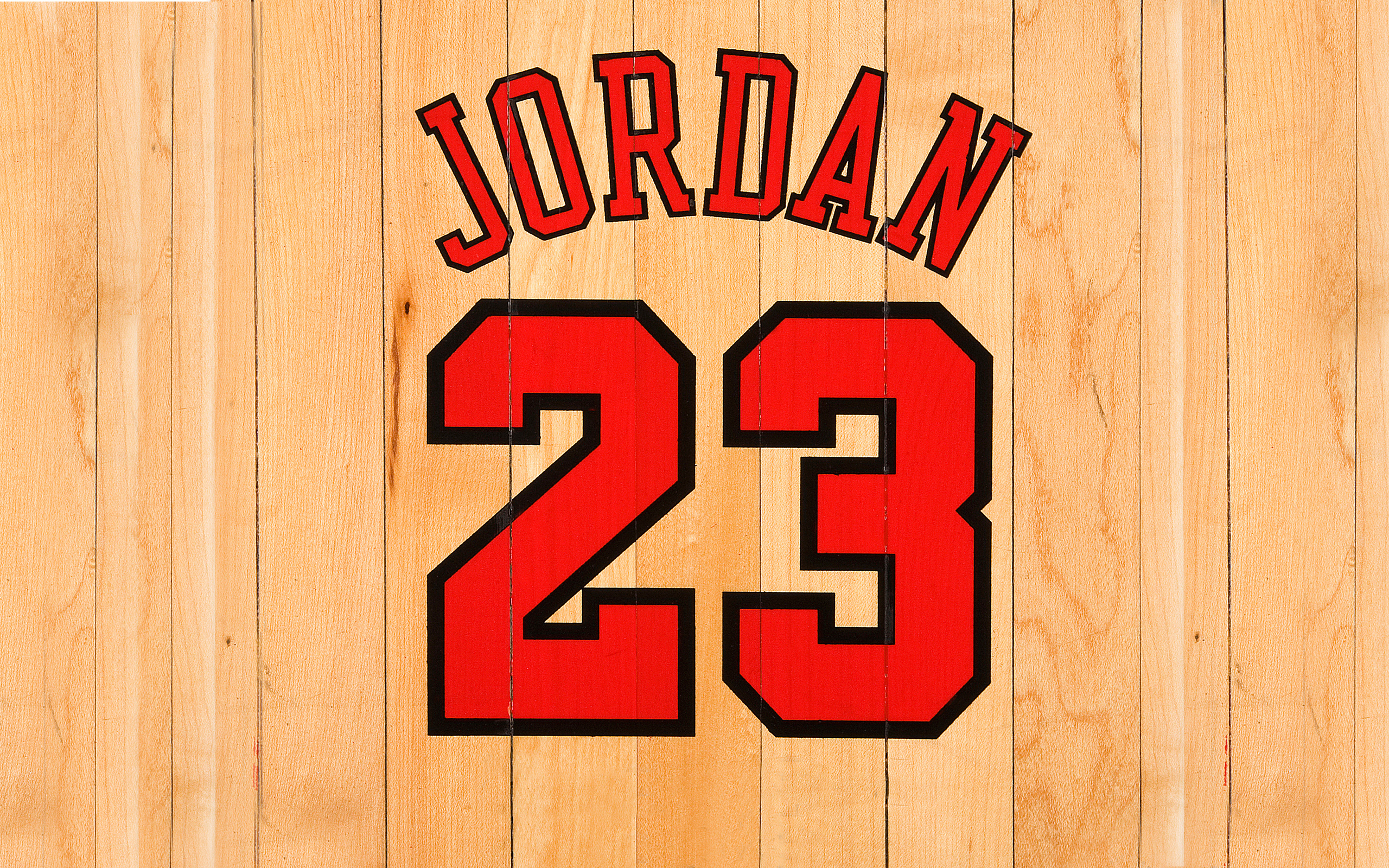 Michael Jordan Number On Wood Wallpaper