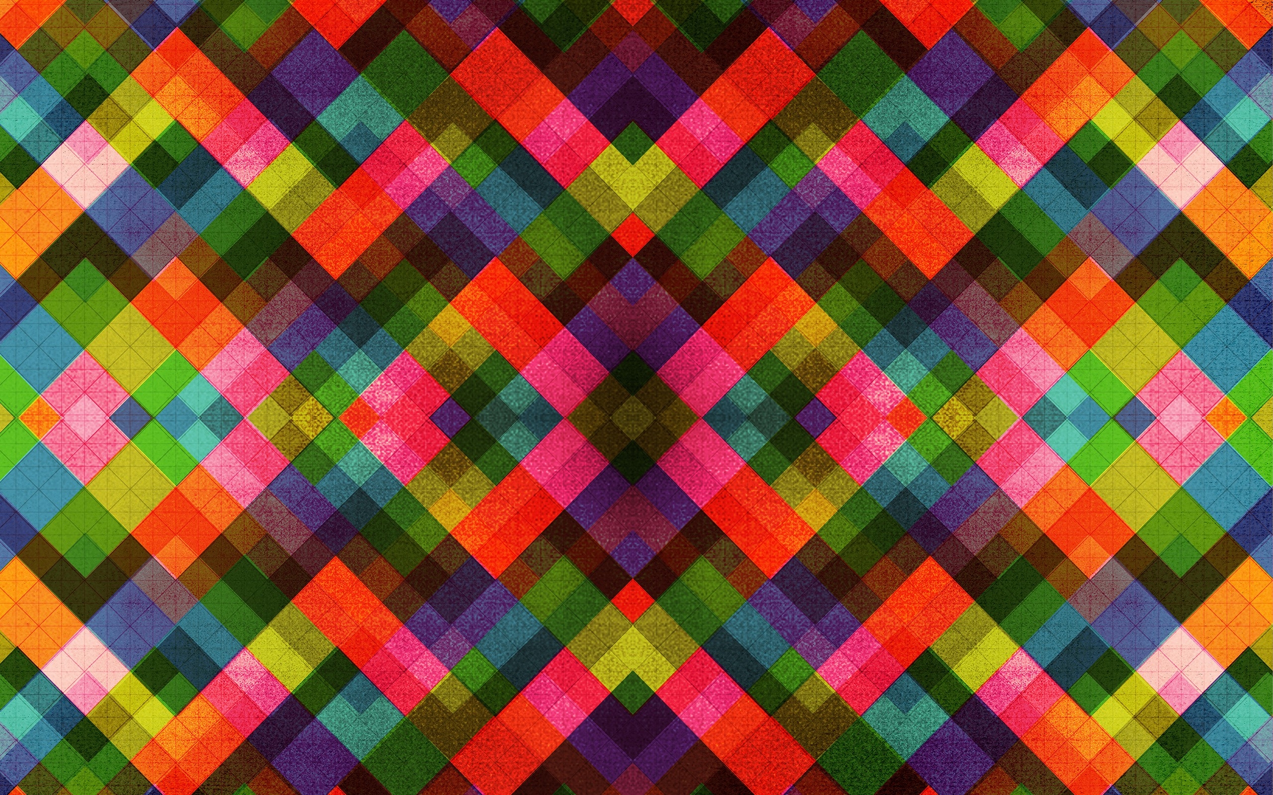 Multicolor Retro Patterns Wallpaper