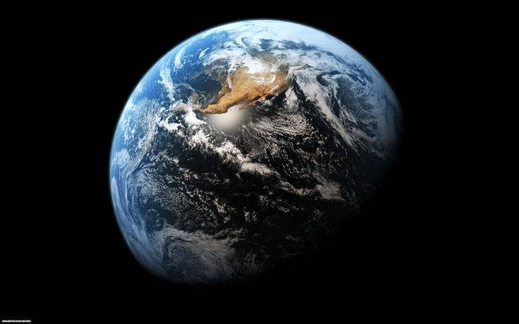 Orbiting USA Spaceship Earth Photo HD Wallpaper Desktop Background