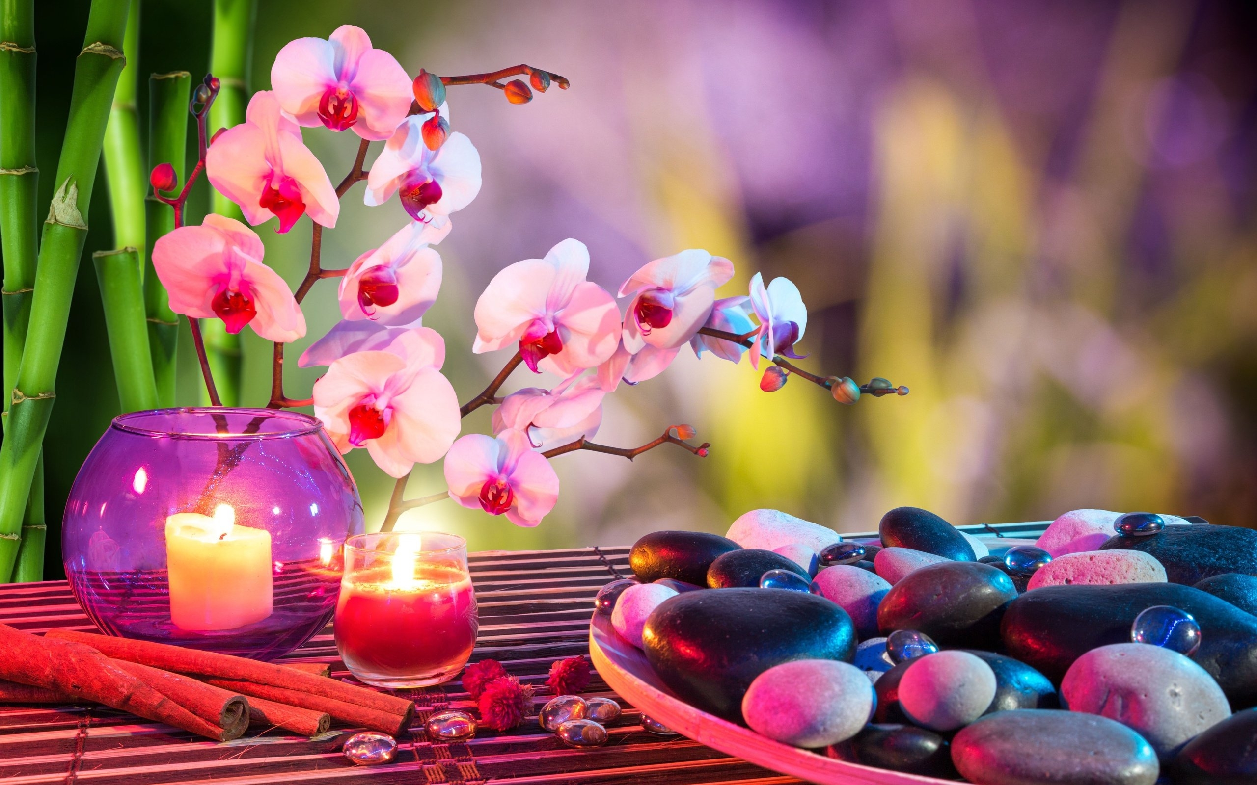SPA Stones and Candles Wallpapers HD / Desktop and Mobile ...