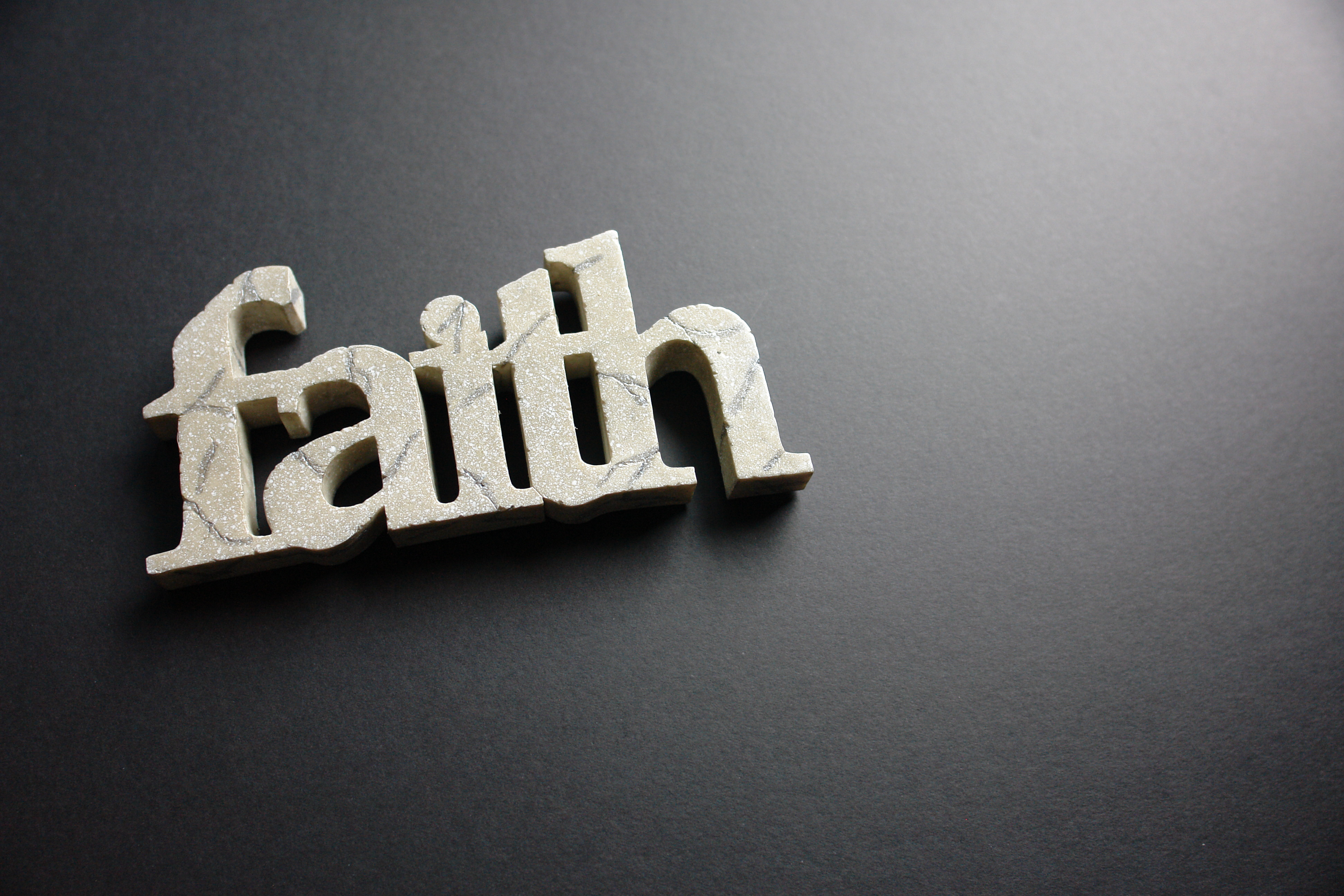 Faith 3D Text Wallpaper