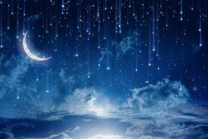 Stars Rain Fantasy Night