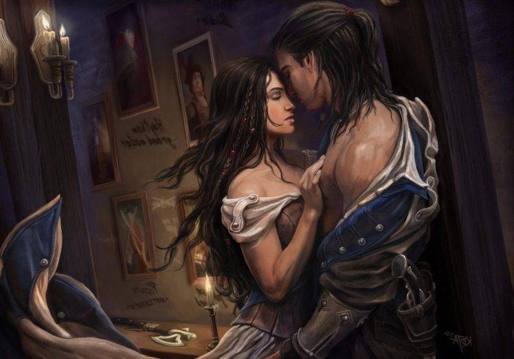 Assassins Creed 3 Love Scene HD Wallpaper Desktop Background