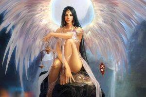 Brunette Angel Woman