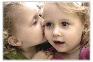 Cute Baby Girl Kiss