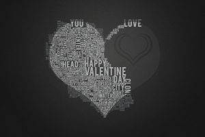 Love Text Hearth Shape