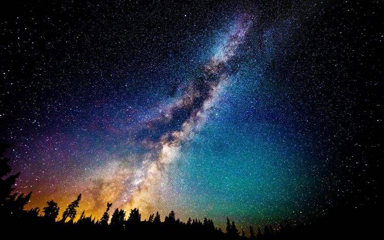 Milky way galaxy on Earth HD Wallpaper Desktop Background
