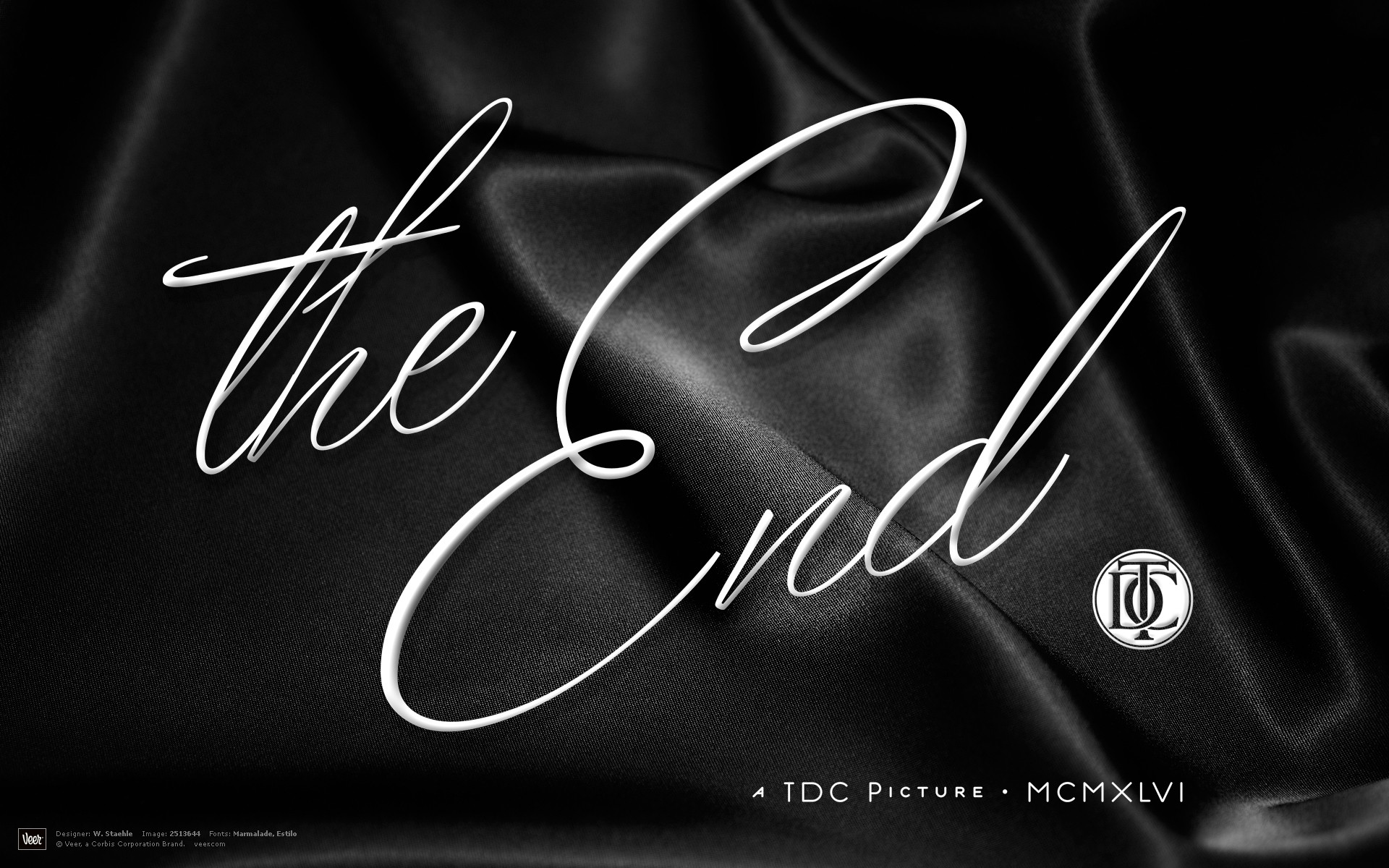 Retro The End Typography Wallpapers HD / Desktop and Mobile Backgrounds