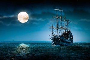 Sailboat at Moonlight