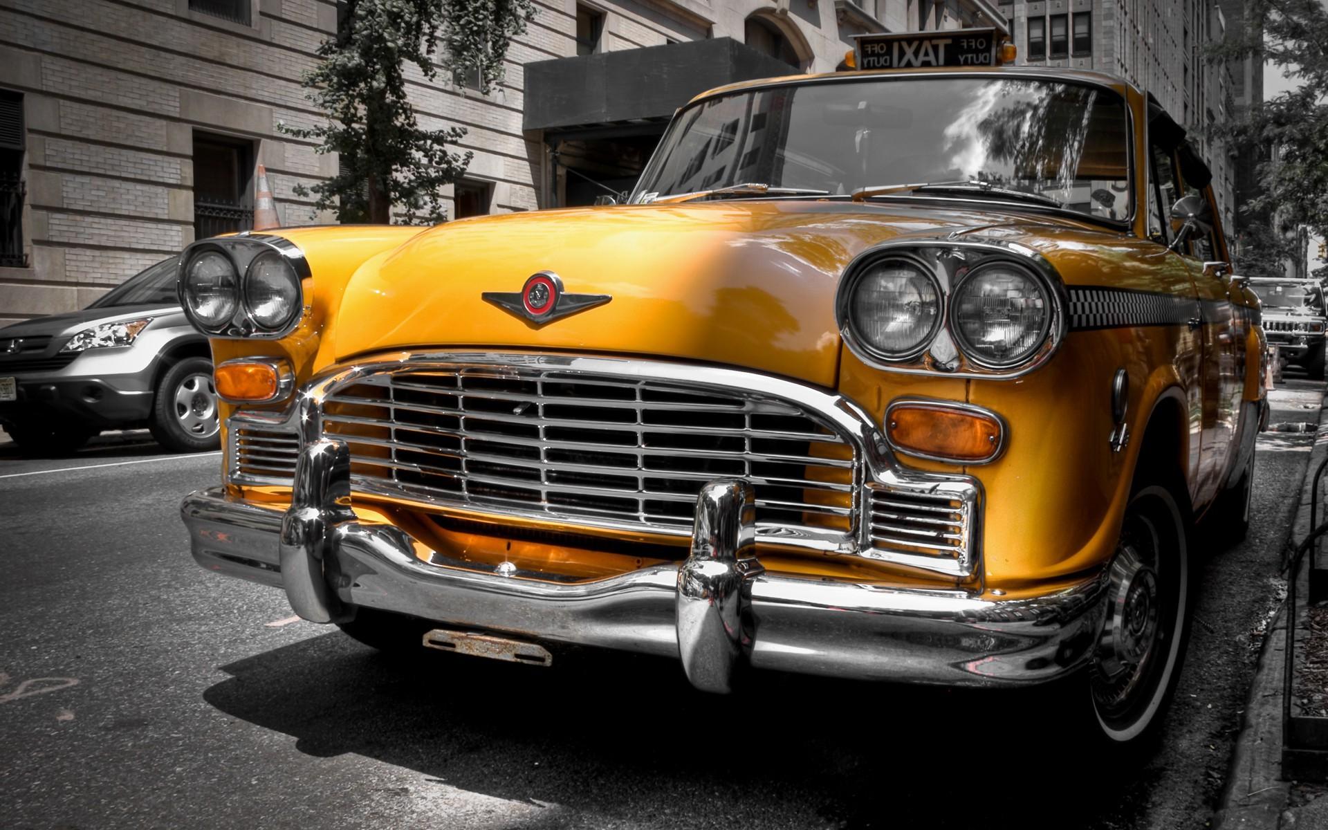 Yellow Classic Car Wallpaper