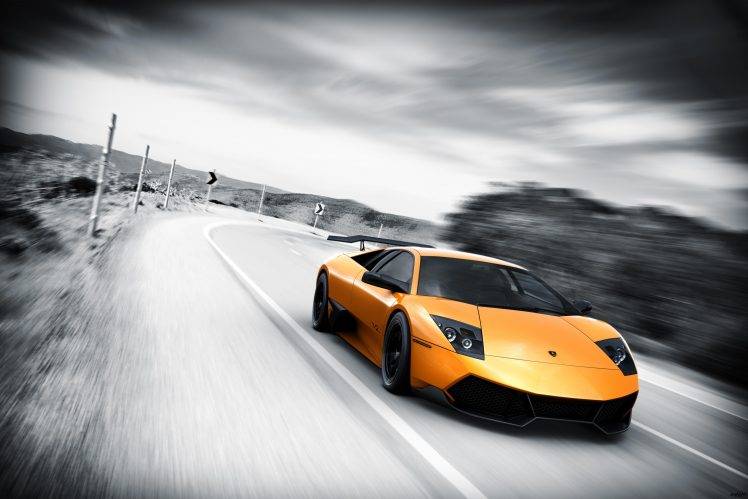 Yellow Color Lamborghini HD Wallpaper Desktop Background
