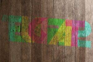 Abstract Multicolor Letters