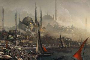 Assassins Creed Revelations Video Games Cityscapes Blue Mosque