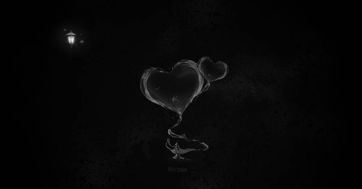 Black Minimalistic Heart Wallpapers HD / Desktop and Mobile Backgrounds