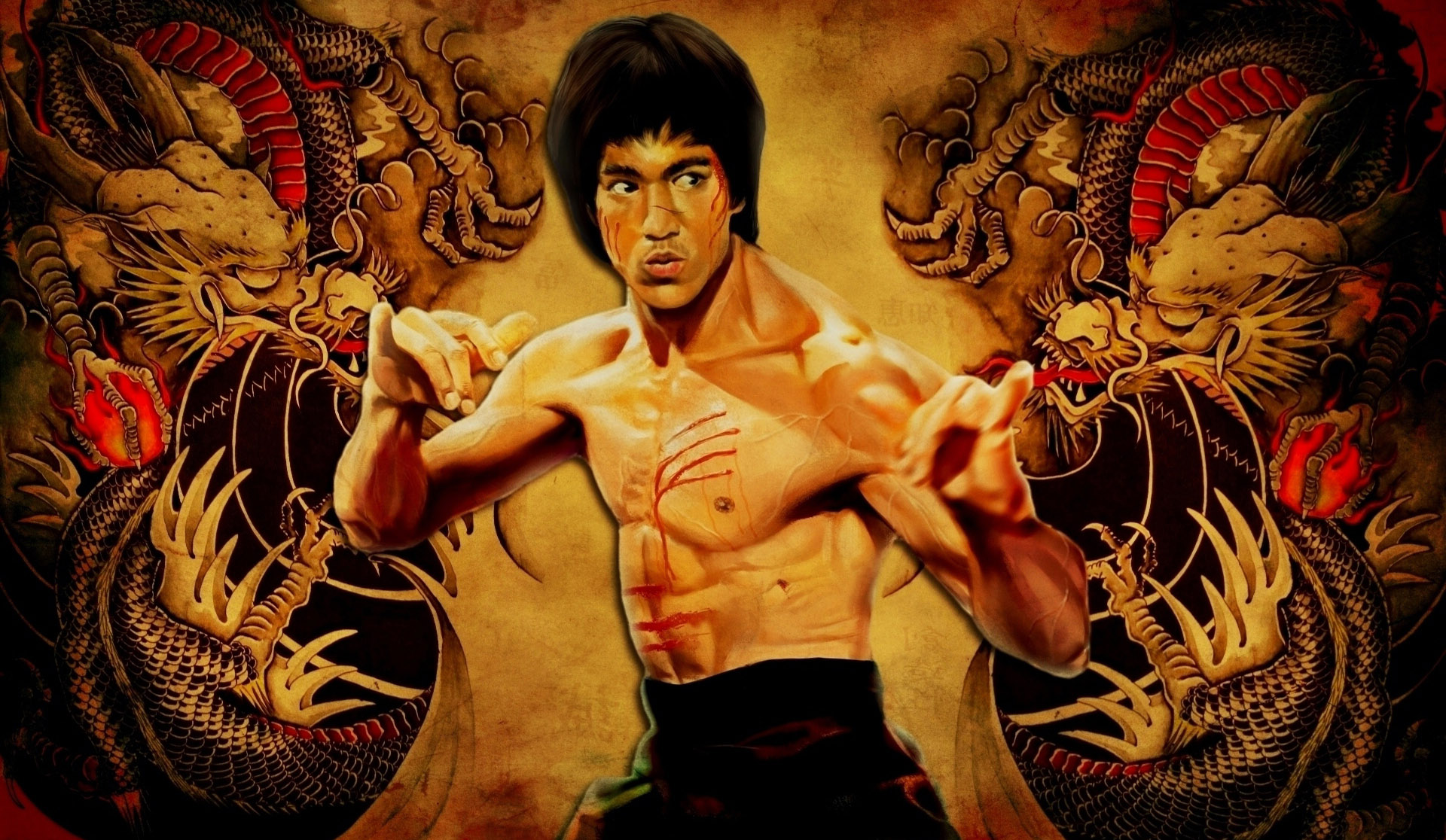 Bruce Lee Artwork Wallpaper
