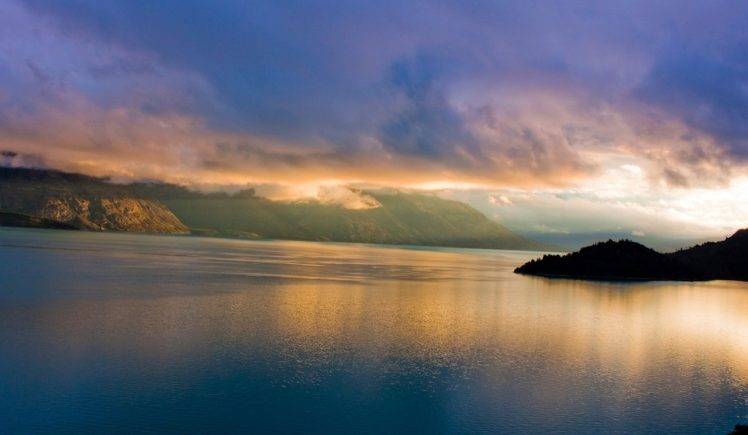 Cloudy Sky And Lake HD Wallpaper Desktop Background