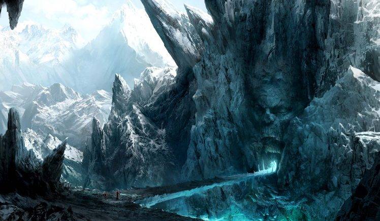 Fantasy Mountains Landscapes HD Wallpaper Desktop Background