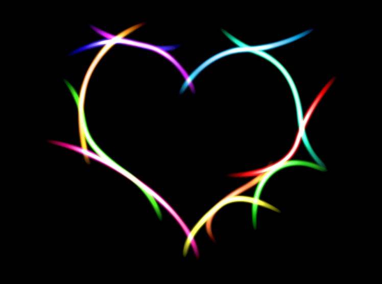 Heart Lights HD Wallpaper Desktop Background
