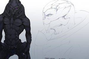 Mass Effect Sketch Turian