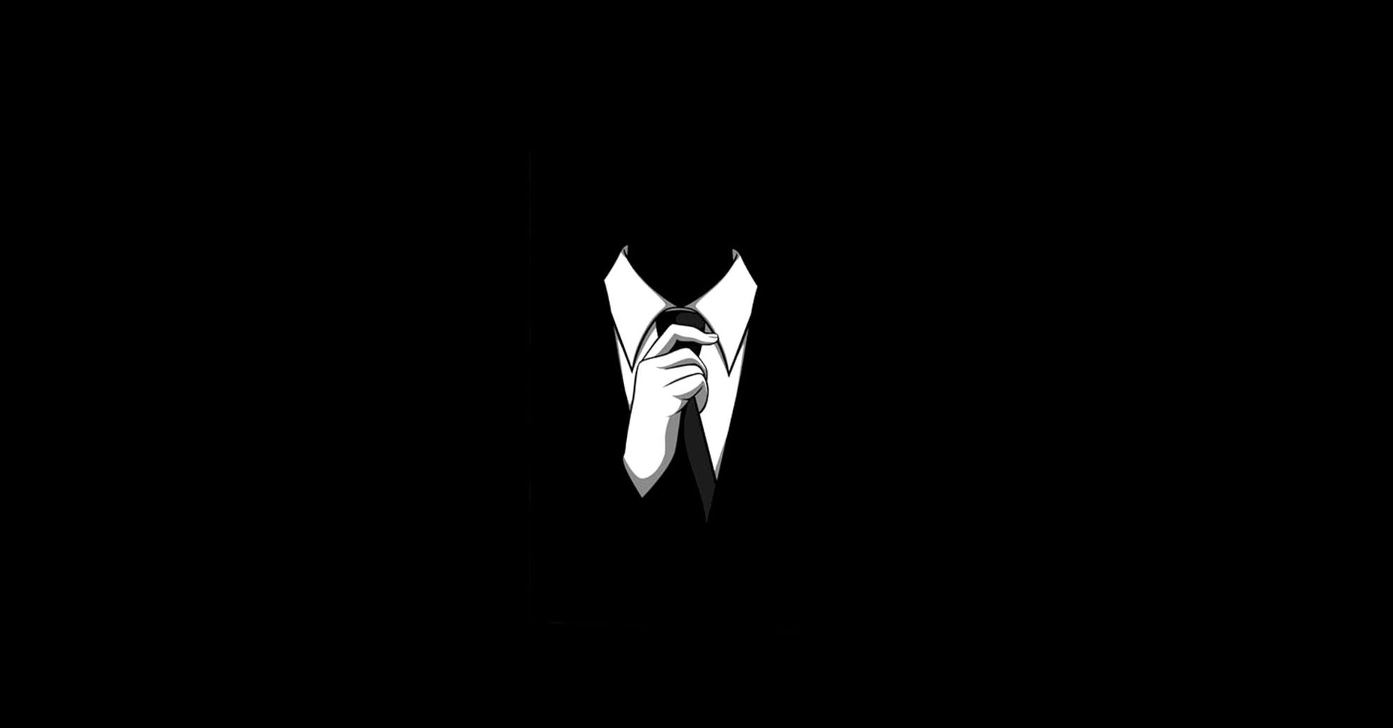Minimalistic Suit And Tie Wallpaper