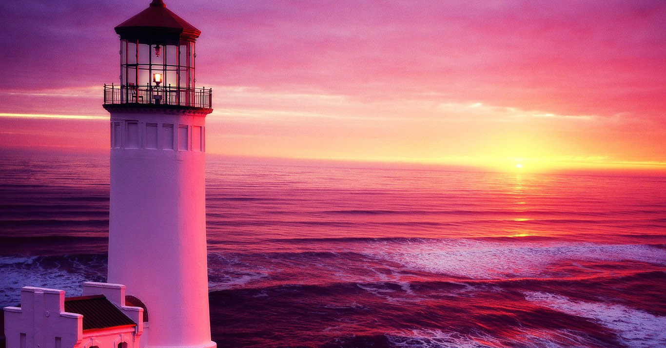 Red Lighthouse Wallpaper