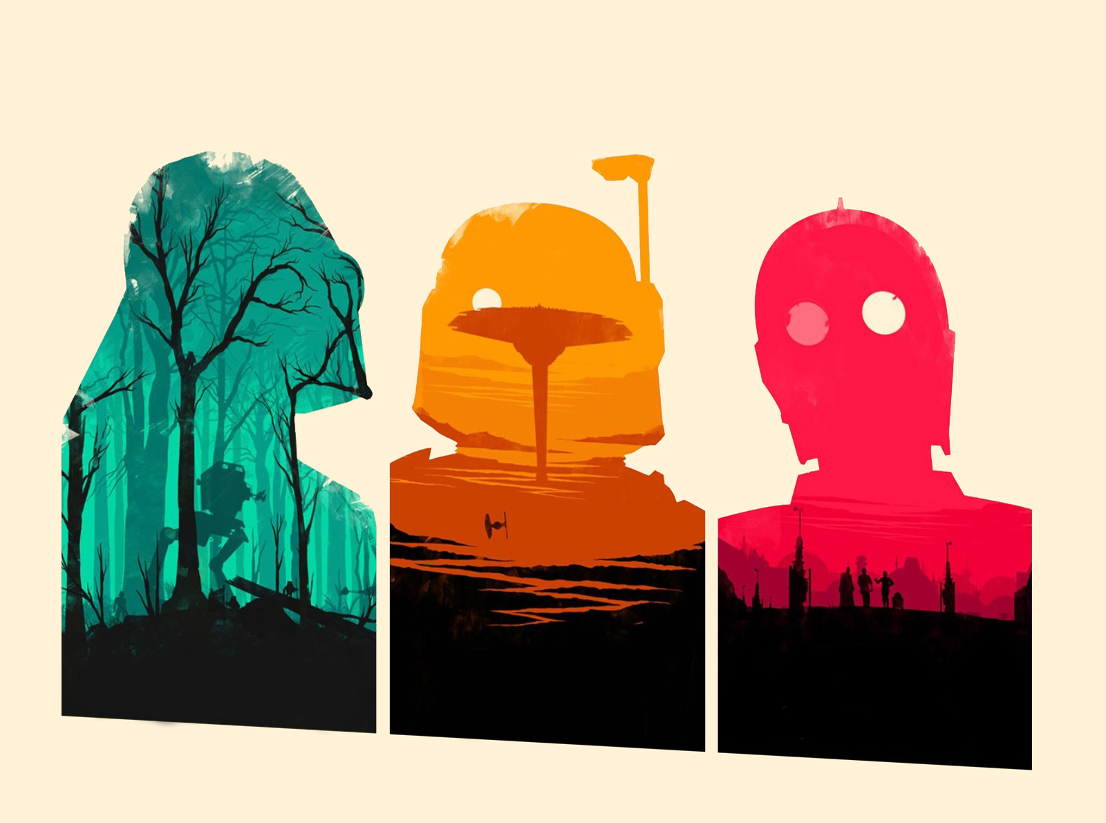 Three Colors Of Star Wars Wallpaper