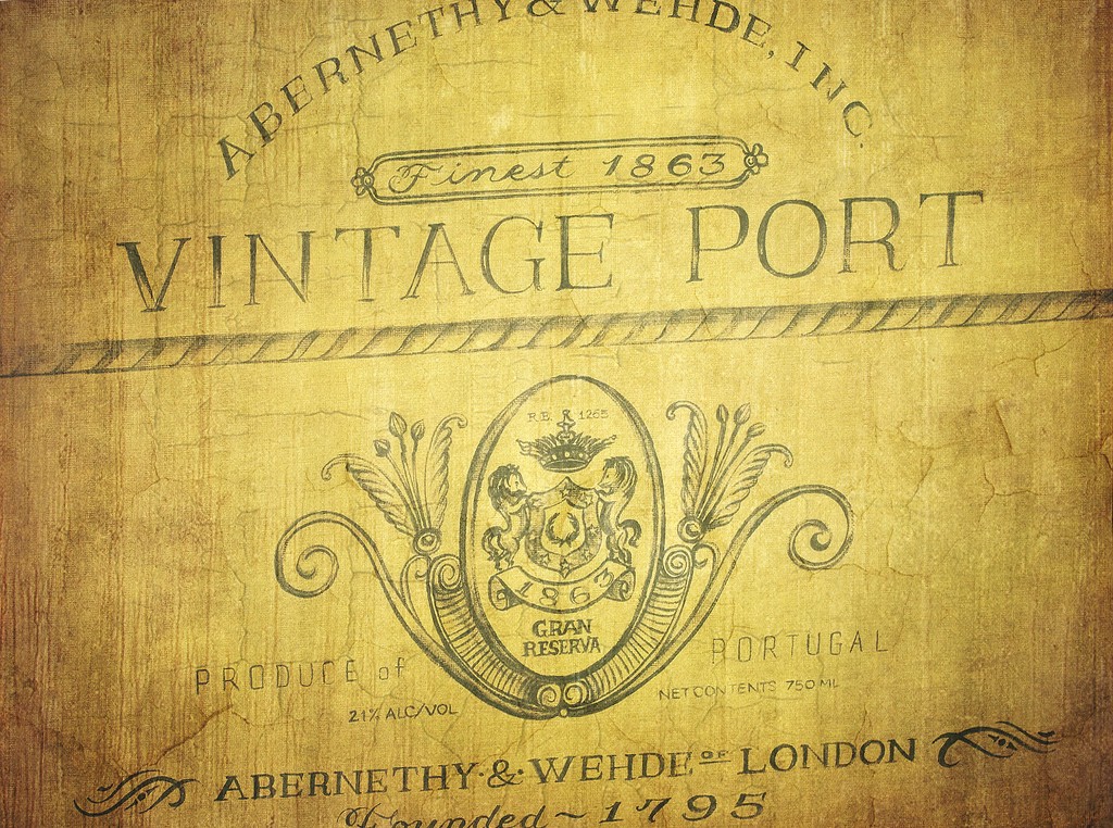 Vintage Port Poster Wallpaper