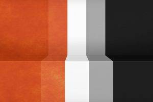 Abstract Black Minimalistic White Orange Gray Textures Lines Racing Lack Simple Stripes Shading with 4 colors