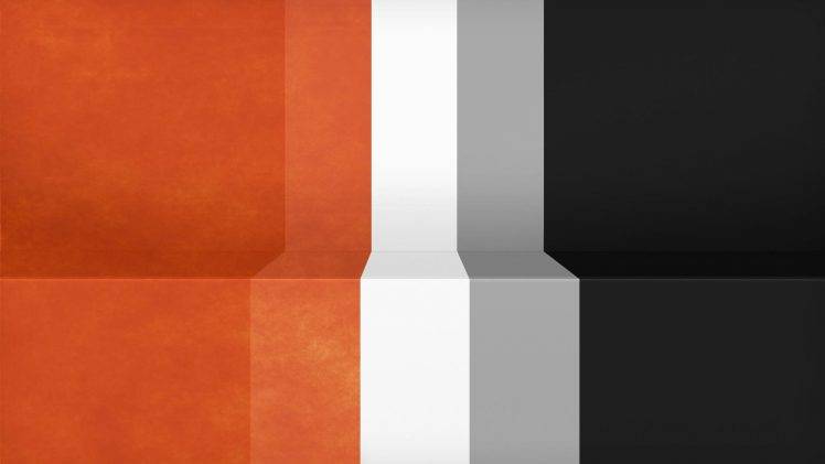 Abstract Black Minimalistic White Orange Gray Textures Lines Racing Lack Simple Stripes Shading with 4 colors HD Wallpaper Desktop Background