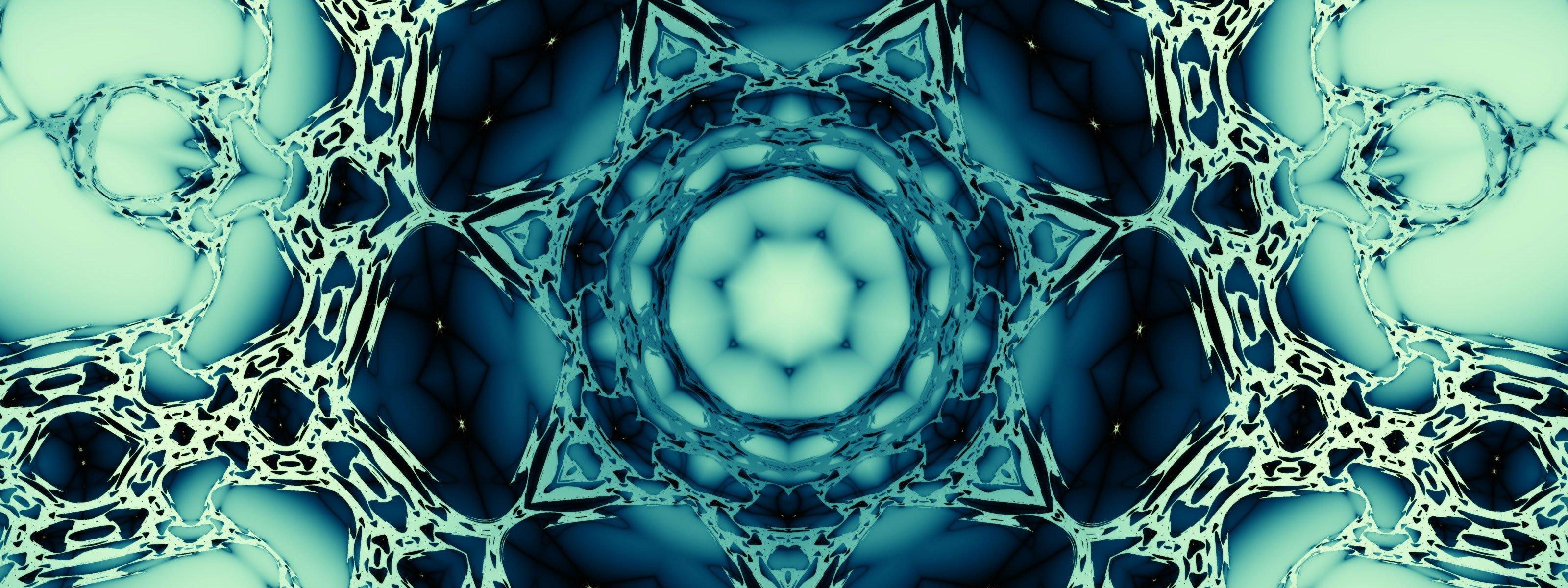 Abstract Digital Art Kaleidoscope Fractal so focused Wallpaper