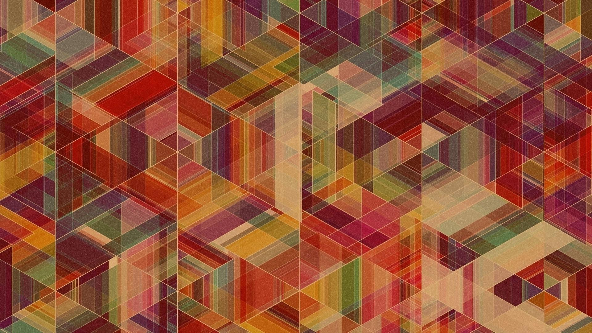 Abstract Multicolor Patterns Simon C_ Page retro wall Wallpaper