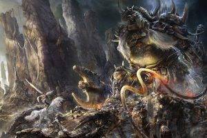 Aleksandr Nikonov Fantasy Art Monsters warriors weapons