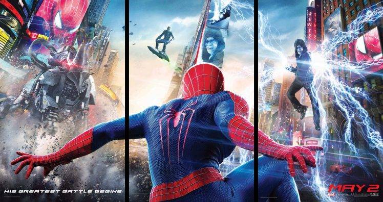AMAZING SPIDER-MAN 2  Comics Movie Spider Spiderman Marvel Superhero HD Wallpaper Desktop Background